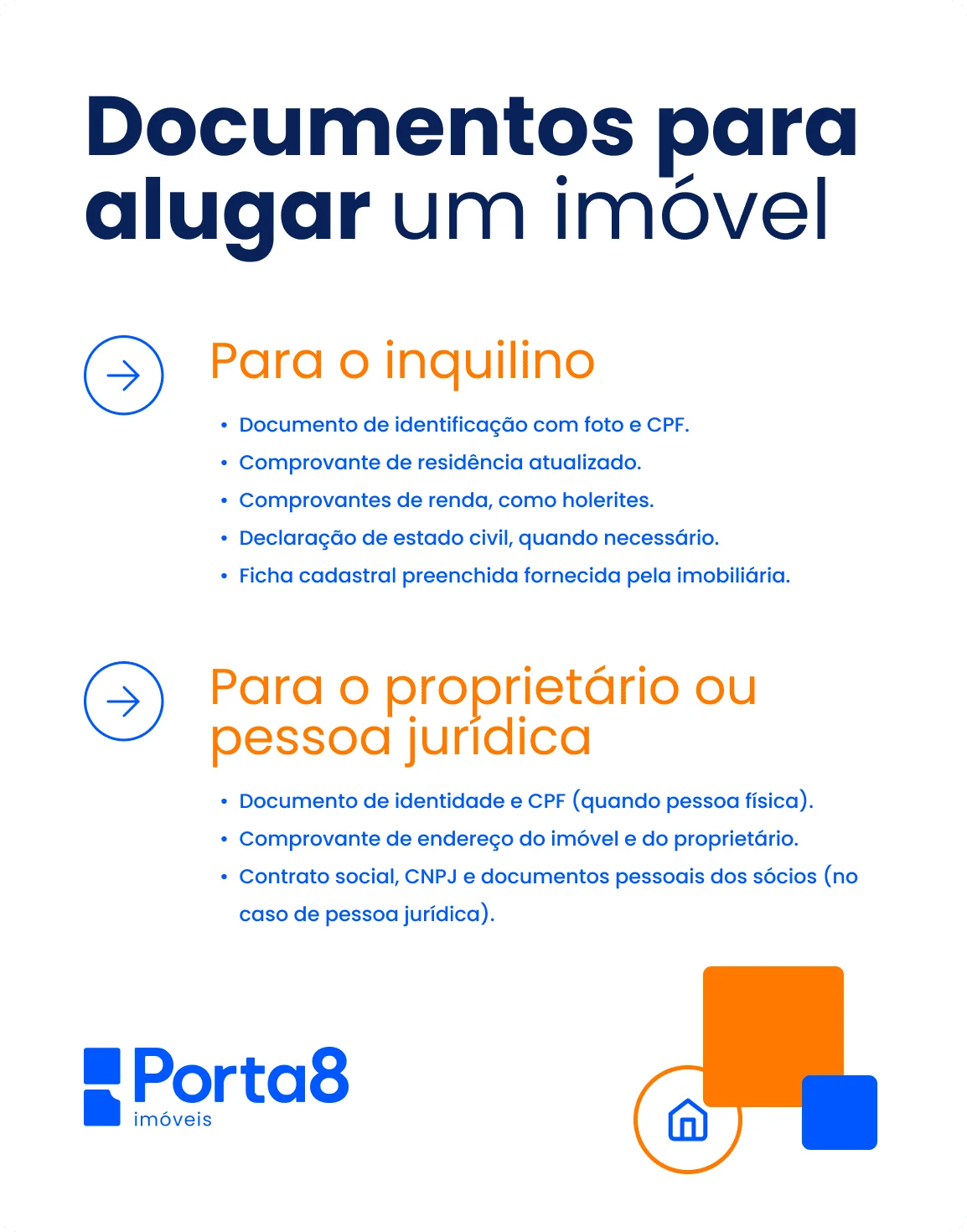 Lista: documentos para alugar um imóvel